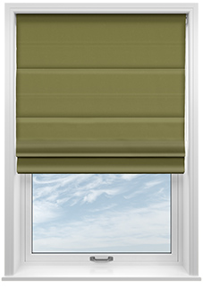 Ascot, Muted Green - Roman Blind